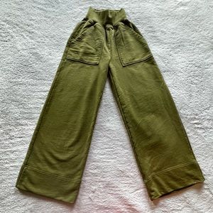 Veronica Beard x Sold Out Green Wide Leg Sweatpants Sz XS WORN ONCE